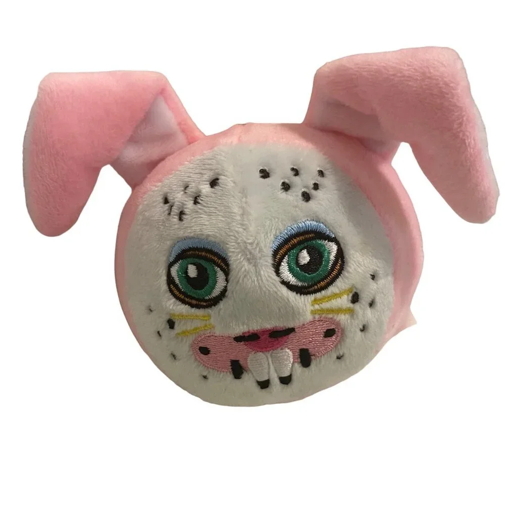 Fortnite Rabbit Raider Plush Bunny Head 4” Pink‎ & White Russ Epic Games